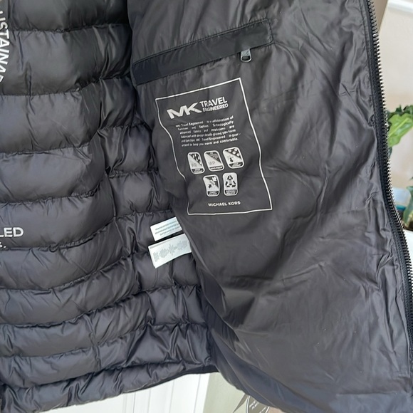 NEW MK MICHAEL KORS MENS black Rialto Quilted Nylon Puffer insulated jacket XL - Picture 10 of 16
